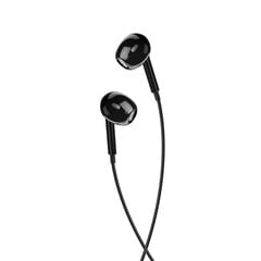 XO wired earphones EP43 jack 3,5mm black цена и информация | Наушники | 220.lv