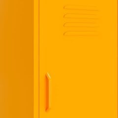 vidaXL skapītis, 42,5x35x101,5 cm, tērauds, sinepju dzeltens цена и информация | Шкафчики в гостиную | 220.lv