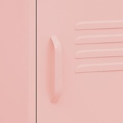 vidaXL naktsskapītis, 35x35x51 cm, tērauds, rozā цена и информация | Прикроватные тумбочки | 220.lv