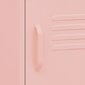 vidaXL naktsskapītis, 35x35x51 cm, tērauds, rozā цена и информация | Naktsskapīši | 220.lv