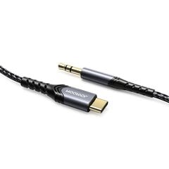 Кабель Joyroom stereo audio AUX cable 3,5 мм mini jack - USB Type C для смартфона, 1 м (SY-A03) цена и информация | Кабели и провода | 220.lv