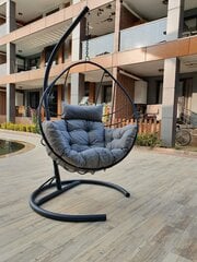 Подвесное кресло Floriane Garden Anka, серое цена и информация | Садовые стулья, кресла, пуфы | 220.lv