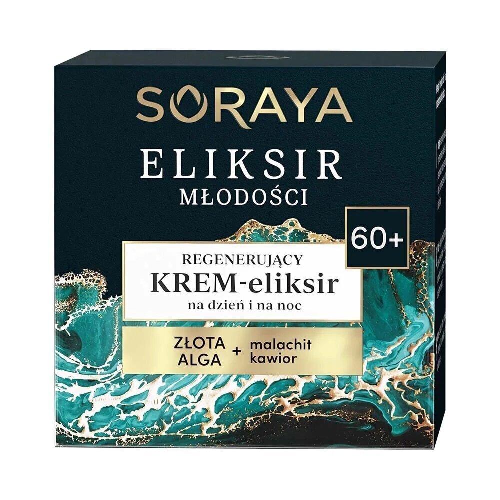 Pretgrumbu sejas krēms Soraya Eliksir 60+, 50 ml cena un informācija | Sejas krēmi | 220.lv