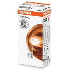 Автомобильная лампа W3W Osram 12В, 10 шт цена и информация | Автомобильные лампочки | 220.lv