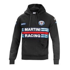 Sporta Krekls ar Kapuci Sparco Martini Racing Melns M Izmērs S3721349 cena un informācija | Sporta apģērbs vīriešiem | 220.lv