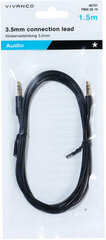 Vivanco кабель 3.5 мм - 3.5 мм 1.5 м (46044) цена и информация | Кабели и провода | 220.lv