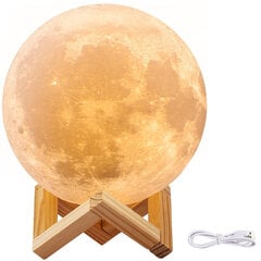 3D ночник «Лунный свет», три режима (сенсорный) цена и информация | Настольные лампы | 220.lv
