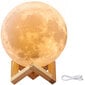 Trīs režīmu 3D nakts gaisma Moonlight (skārienjūtīga) цена и информация | Galda lampas | 220.lv