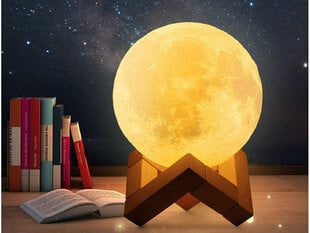 3D ночник «Лунный свет», три режима (сенсорный) цена и информация | Настольные светильники | 220.lv