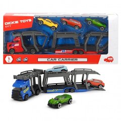 Dickie traktors ar 3 automašīnām cena un informācija | Rotaļlietas zēniem | 220.lv