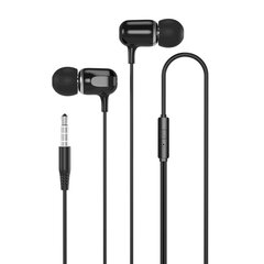 XO wired earphones EP31 jack 3,5mm black цена и информация | Наушники | 220.lv