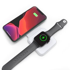 Беспроводная зарядка смартфона 4smarts Wireless Charger / Apple Watch / USB-C / 15Вт / LED цена и информация | Зарядные устройства для телефонов | 220.lv