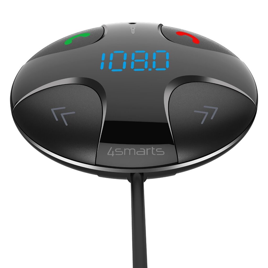 4smarts Bluetooth FM Transmiter / Auto Ladētājs ar Bluetooth 5.0 / Micro-SD / USB цена и информация | FM Modulatori | 220.lv