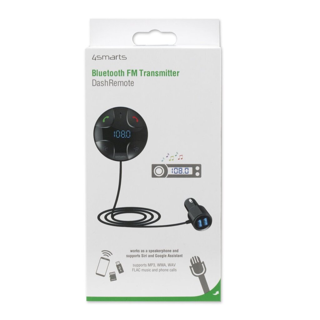 4smarts Bluetooth FM Transmiter / Auto Ladētājs ar Bluetooth 5.0 / Micro-SD / USB cena un informācija | FM Modulatori | 220.lv
