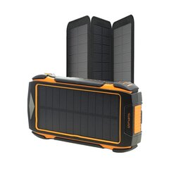 Переносная зарядная батарея 4smarts Solar TitanPack Eco 20000 мАч цена и информация | Зарядные устройства Power bank | 220.lv