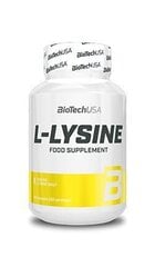 Biotech USA L-Lysine 90 caps cena un informācija | Aminoskābes | 220.lv
