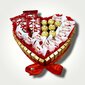 Mīloša sirds - konfekšu kompozīcija Gardi ziedi 800 g cena un informācija | Saldumi | 220.lv