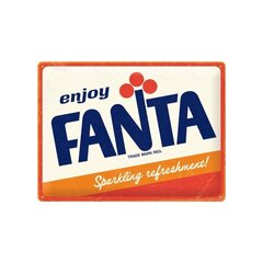 Металлическая пластина 30x40 см / Fanta - Логотип цена и информация | Детали интерьера | 220.lv