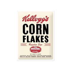 Metāla plāksne 30x40 cm / Kellogg´s Corn Flakes The Original cena un informācija | Interjera priekšmeti | 220.lv