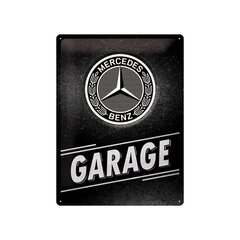 Metāla plāksne 30x40 cm / Mercedes-Benz - Garage cena un informācija | Interjera priekšmeti | 220.lv