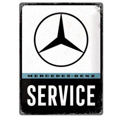 Metāla plāksne 30x40 cm / Mercedes-Benz Service cena un informācija | Interjera priekšmeti | 220.lv