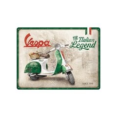 Metāla plāksne 30x40 cm / Vespa - Italian Legend cena un informācija | Interjera priekšmeti | 220.lv