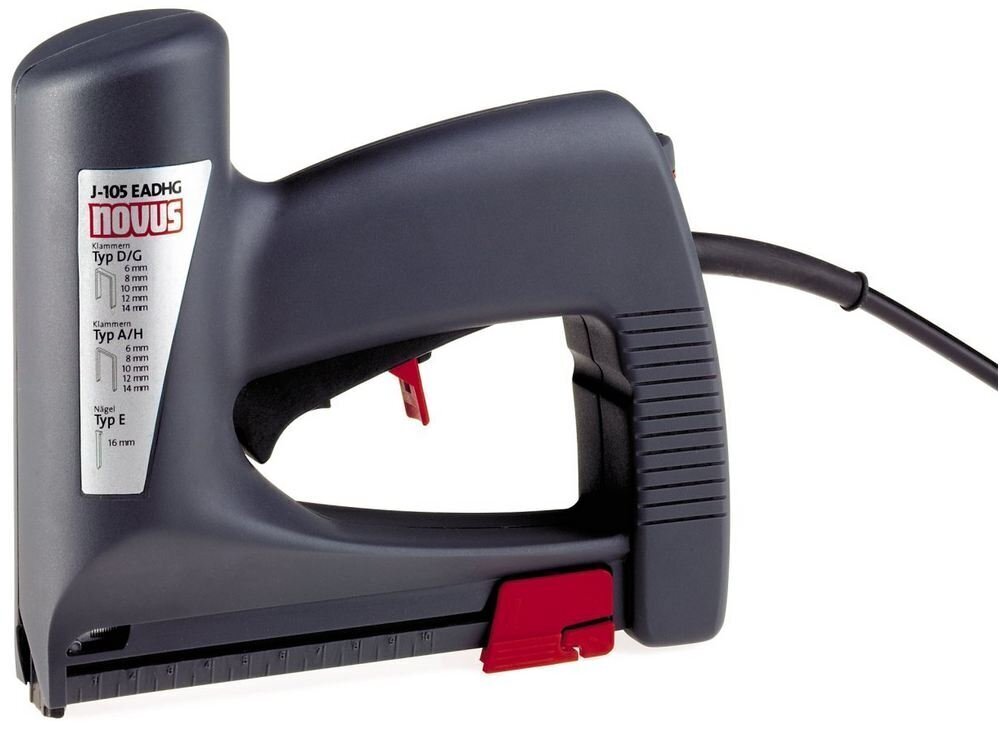 414719 Novus Electric Staple Gun J-105 EADHG KT 6-16 mm cena un informācija | Rokas instrumenti | 220.lv