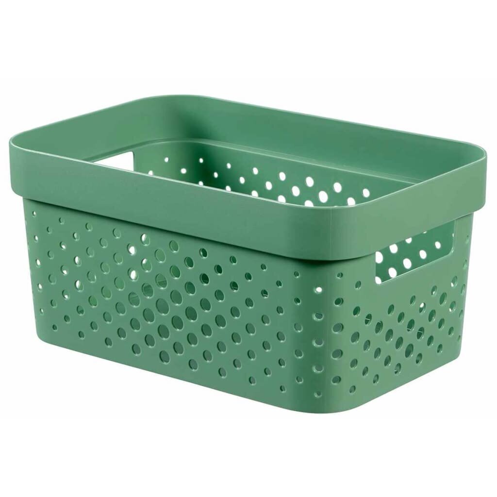 427239 Curver "Infinity" Storage Box Set 4 pcs with Lid 11L+17L Green цена и информация | Veļas grozi un mantu uzglabāšanas kastes | 220.lv