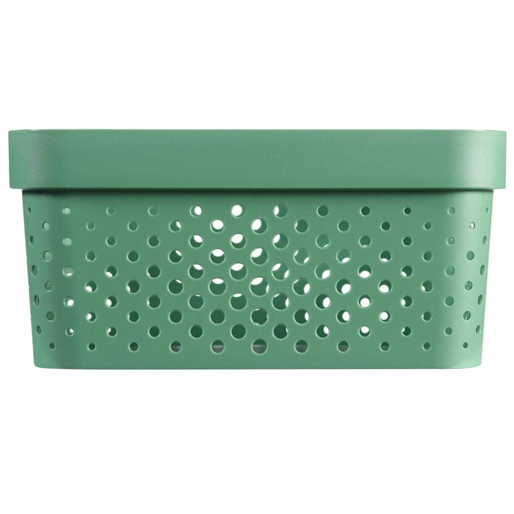 427239 Curver "Infinity" Storage Box Set 4 pcs with Lid 11L+17L Green цена и информация | Veļas grozi un mantu uzglabāšanas kastes | 220.lv