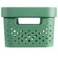 427239 Curver "Infinity" Storage Box Set 4 pcs with Lid 11L+17L Green цена и информация | Veļas grozi un mantu uzglabāšanas kastes | 220.lv