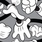 425337 Kids at Home Wallpaper "Mickey Handshake" White and Grey cena un informācija | Tapetes | 220.lv