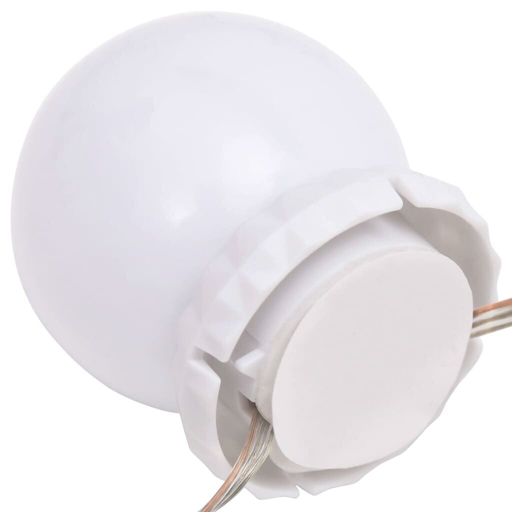 vidaXL spoguļa gaisma ar 8 LED spuldzēm, silti un vēsi balta cena un informācija | LED lentes | 220.lv