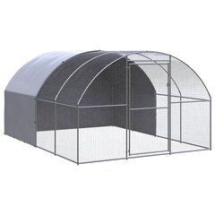 vidaXL vistu būris, 3x4x2 m, cinkots tērauds цена и информация | Товары для сельскохозяйственных животных | 220.lv