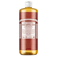 Органическое жидкое мыло 18-в-одном Dr. Bronner's Eucalyptus 945 мл, эвкалипт цена и информация | Мыло | 220.lv