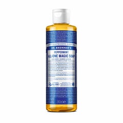 Чистое кастильское мыло Dr. Bronner's Peppermint 240 мл цена и информация | Мыло | 220.lv