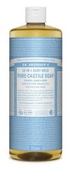 18 vienā organiskās šķidrās ziepes Dr. Bronner's Baby Mild 945 ml, bez smaržas cena un informācija | Dr. bronner's Smaržas, kosmētika | 220.lv