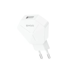 BWOO sienas lādētājs CDA15 1x USB 2A, balts cena un informācija | Lādētāji un adapteri | 220.lv