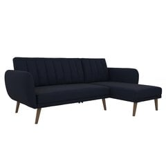Universāls stūra dīvāns Novogratz Brittany, tumši zils cena un informācija | Stūra dīvāni | 220.lv