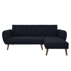Universāls stūra dīvāns Novogratz Brittany, tumši zils cena un informācija | Stūra dīvāni | 220.lv