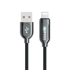 BWOO kabelis X131L USB - Lightning 1,0m 2,4A, melns cena un informācija | Savienotājkabeļi | 220.lv