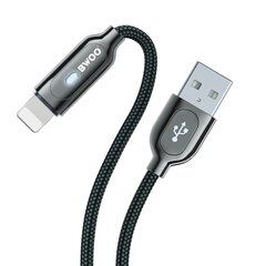 BWOO kabelis X131L USB - Lightning 1,0m 2,4A, melns cena un informācija | Savienotājkabeļi | 220.lv