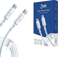 USB kabelis 3mk Hyper Silicone Cable Type-C 60W 3A 1m цена и информация | Кабели для телефонов | 220.lv