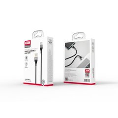 XO kabelis NB188 USB - USB-C 2.4A 1,0m, pelēks divpusējs USB cena un informācija | Savienotājkabeļi | 220.lv