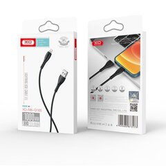 XO kabelis NB-Q165 USB - Lightning 1,0m 3A, melns cena un informācija | Savienotājkabeļi | 220.lv