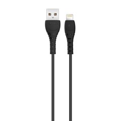 Кабель XO NB-Q165 USB - Lightning, 1.0 м 3А, черный цена и информация | Кабели для телефонов | 220.lv