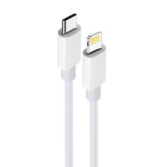 Maxlife MXUC-05 kabelis USB-C - Lightning 1,0 m 20W, balts cena un informācija | Savienotājkabeļi | 220.lv
