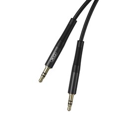 XO audio kabelis NB-R175B jack 3,5mm - jack 3,5mm 2,0 m, melns cena un informācija | Savienotājkabeļi | 220.lv