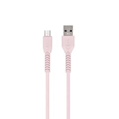 Maxlife MXUC-04 cable USB - microUSB 1,0 m 3A pink цена и информация | Кабели для телефонов | 220.lv