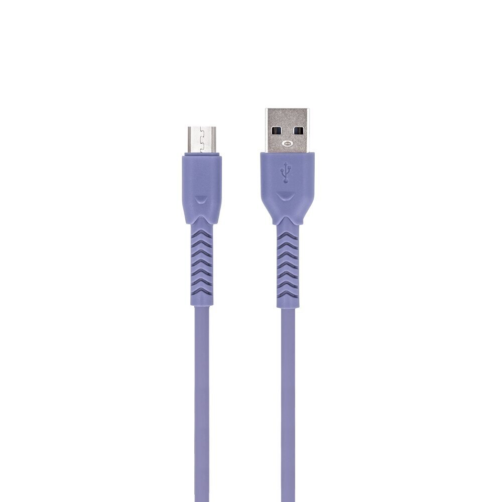 Maxlife MXUC-04 kabelis USB - microUSB 1,0 m 3A, violets cena un informācija | Savienotājkabeļi | 220.lv