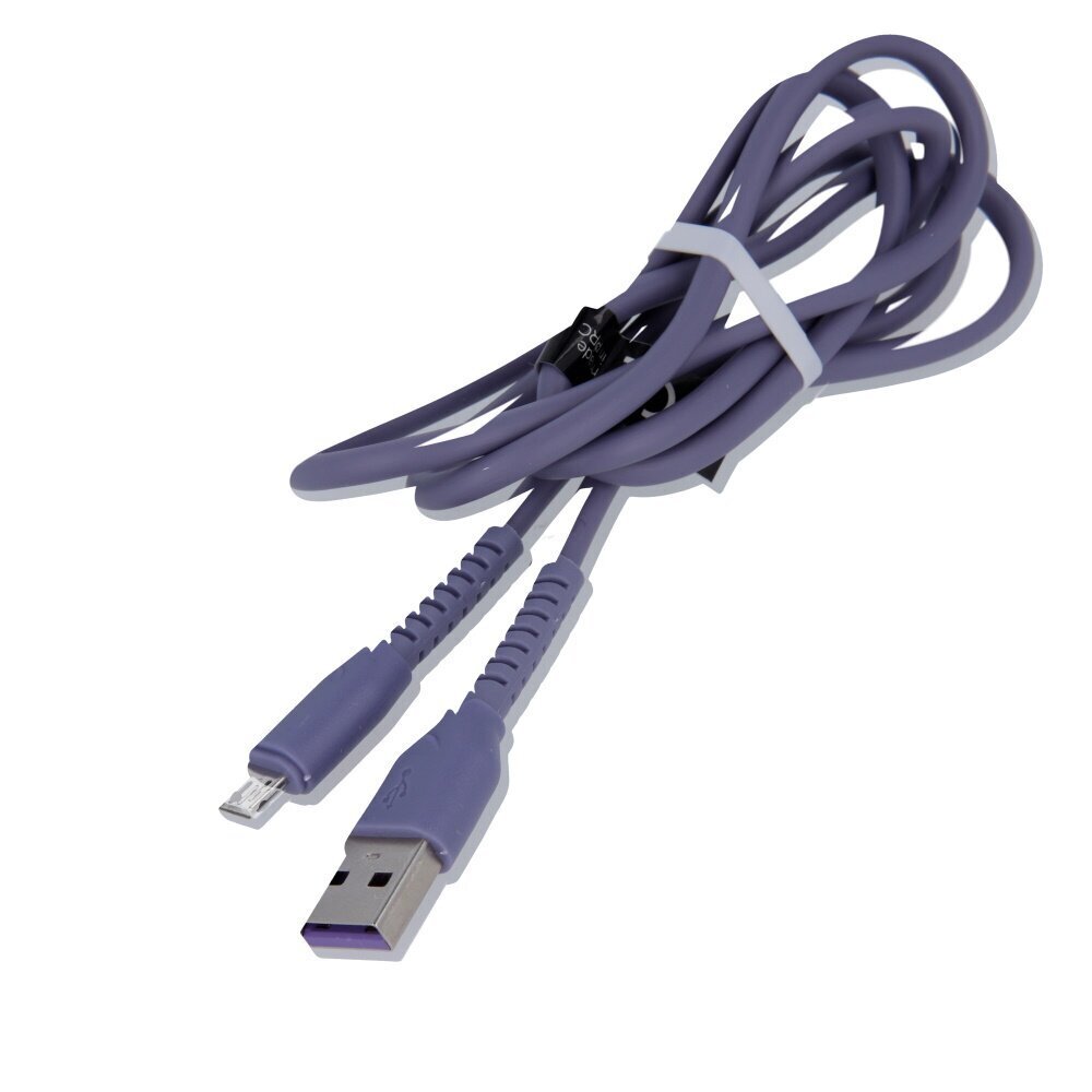 Maxlife MXUC-04 kabelis USB - microUSB 1,0 m 3A, violets cena un informācija | Savienotājkabeļi | 220.lv